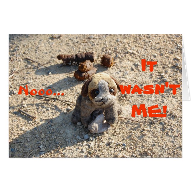 Poop Hälsningskort (Framsidan Horizontal)