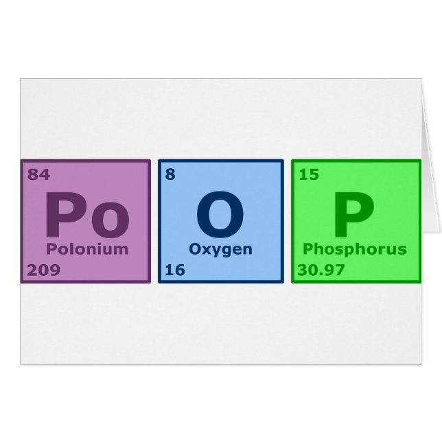 Poop Hälsningskort (Framsidan Horizontal)