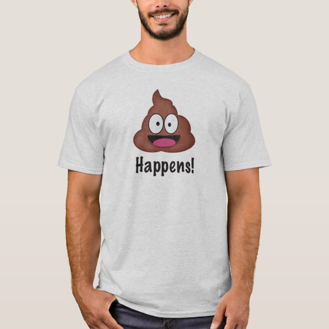 POOP händer! Funny  T Shirt (Framsida)