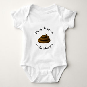 "Poop händer.. .. Jag får det att hända" Potty Hum T Shirt