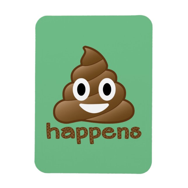 Poop Happens Emoji Magnet (Vertikal)