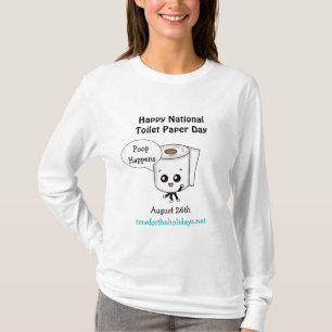 Poop Happens, Lycklig nationaldag för Pappra toale T Shirt