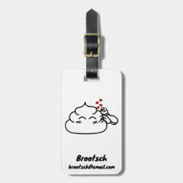 Poop i Kärlek - Brootsch i Poo Poo Bagagebricka