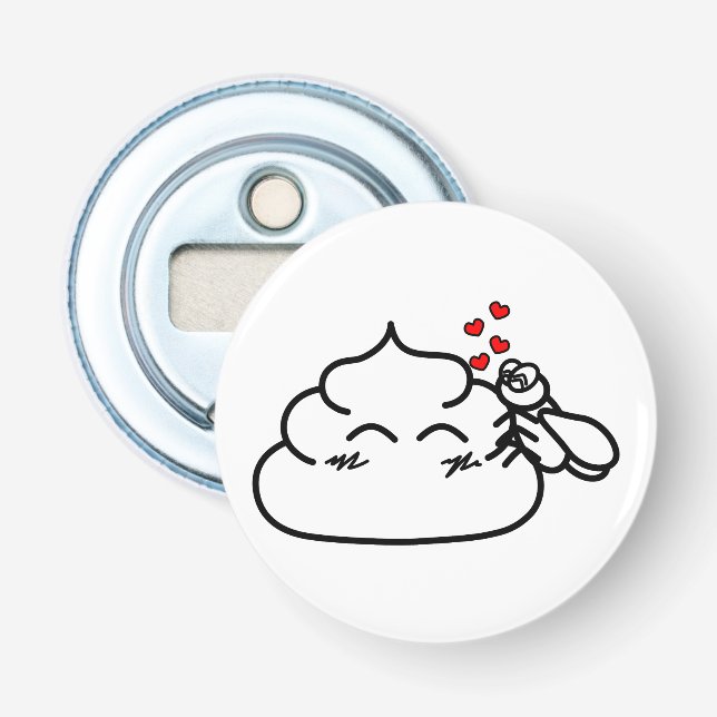 Poop i Kärlek - Brootsch i Poo Poo Flasköppnare (Framsidan)