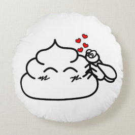 Poop i Kärlek - Brootsch i Poo Poo Rund Kudde