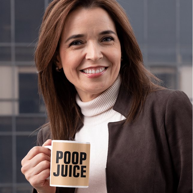 POOP JUICE FUNNY COFFEE MUGS KAFFEMUGG (Skapare uppladdad)