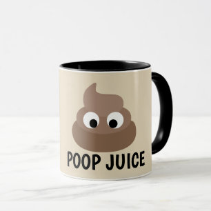POOP JUICE Funny Kaffe koppar
