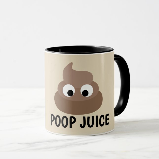 POOP JUICE Funny Kaffe koppar (Framsida höger)