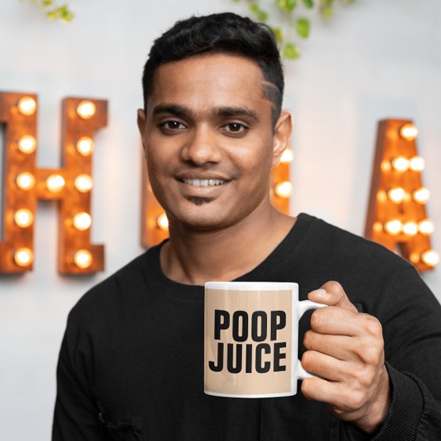 POOP JUICE FUNNY PAPPA KAFFE KOPPAR (Skapare uppladdad)