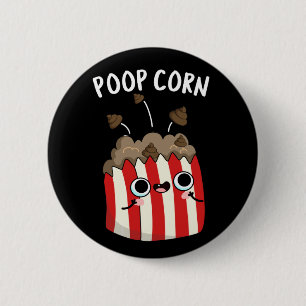 Poop Maj Funny Pop Maj Pun Mörk BG Knapp