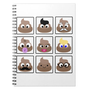 Poop Many Ansikte Anteckningsbok