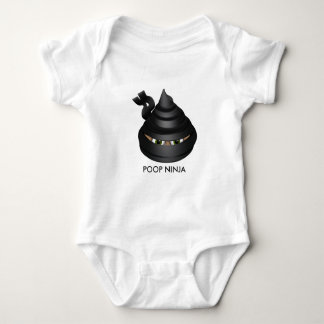 Poop Ninja Baby Bodykostym T Shirt