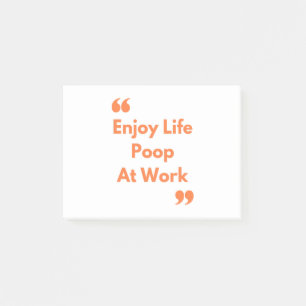 Poop på jobbet post-it block
