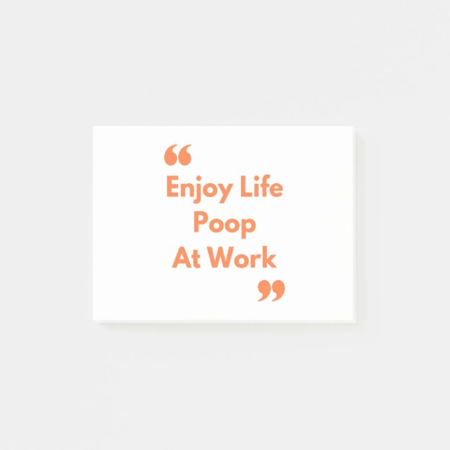 Poop på jobbet post-it block (Framsida)