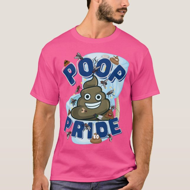 Poop Pride shirt T Shirt (Framsida)
