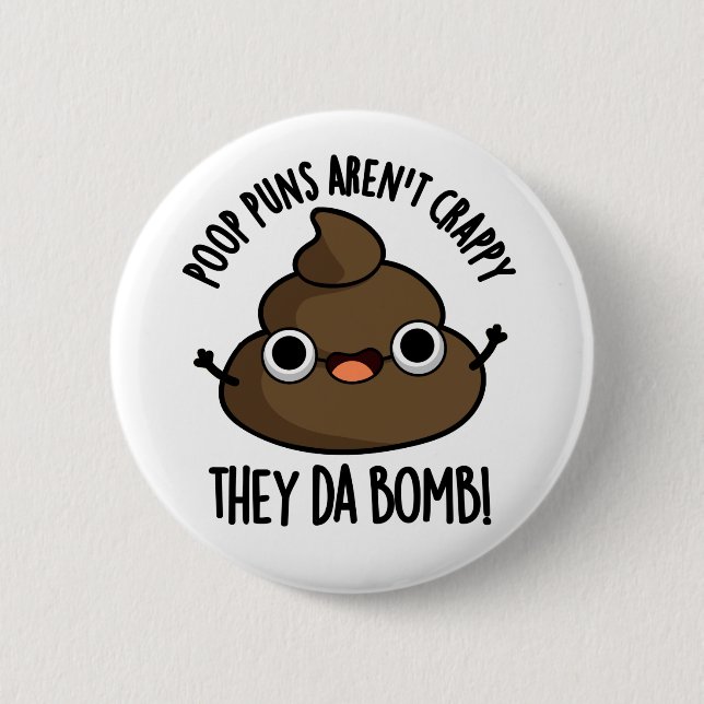 Poop Puns de Da Bomb Funny Poo Pun Knapp (Framsida)