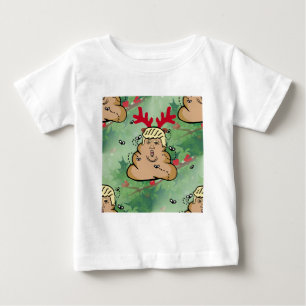 poop reindeer donald trump t-shirt