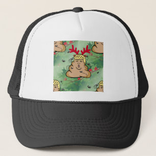 poop reindeer donald trump truckerkeps