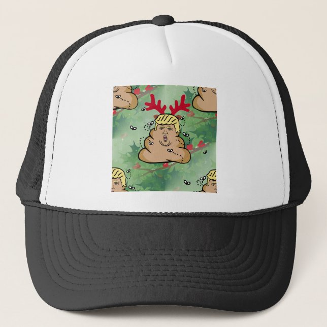 poop reindeer donald trump truckerkeps (Framsida)