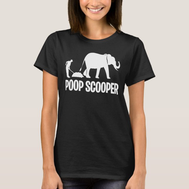 Poop Scooper Animal Keeper Zoo Keeper Animal Zool T Shirt (Framsida)