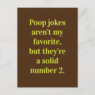 Poop-skämt/Pappa-skämt/Just för Roligt Vykort