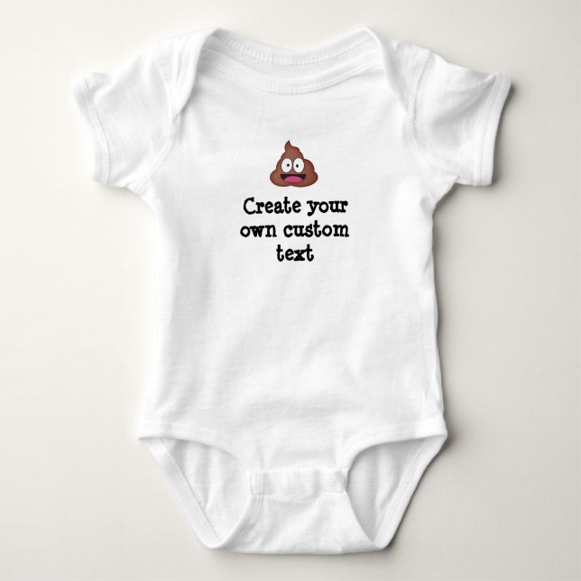 POOP Skapar din egen anpassningsbar T Shirt (Framsida)