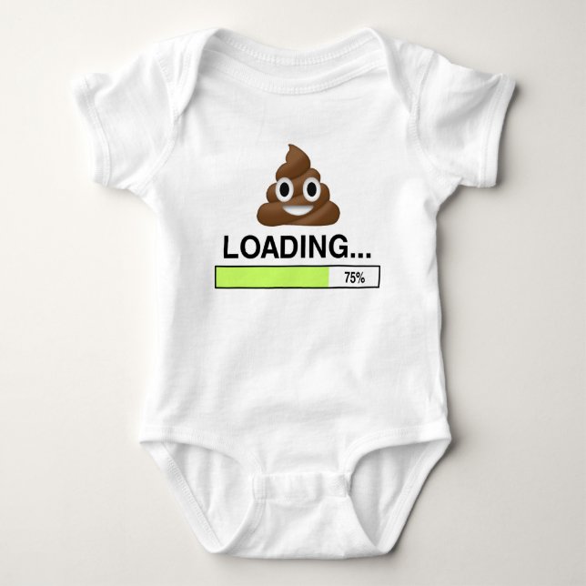 Poop som laddar den | Emoji T-tröja Tröja (Framsida)