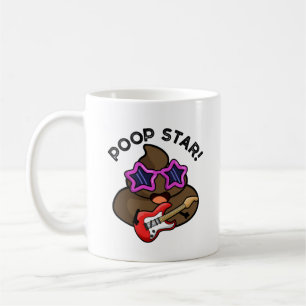 Poop Star Funny Pop Star Pun Kaffemugg