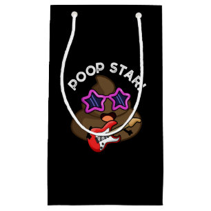 Poop Star Funny Pop Star Pun Mörk BG