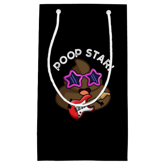 Poop Star Funny Pop Star Pun Mörk BG (Framsidan)