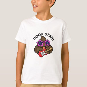 Poop Star Funny Pop Star Pun T Shirt