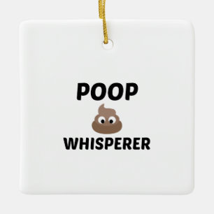 POOP WHISPERE JULGRANSPRYDNAD KERAMIK