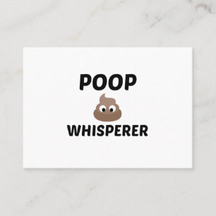 POOP WHISPERE VISITKORT