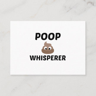 POOP WHISPERE VISITKORT