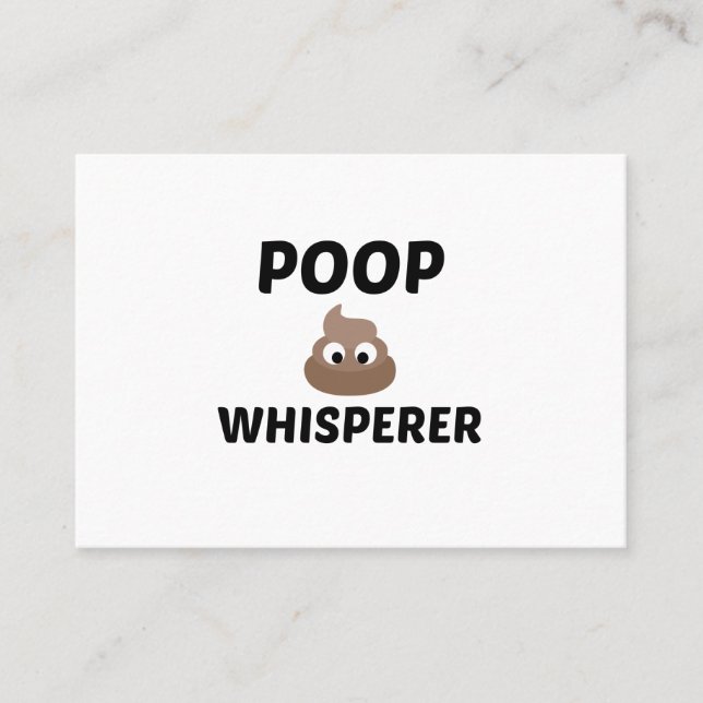 POOP WHISPERE VISITKORT (Framsida)