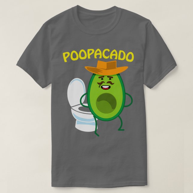 Poopacado Naughty Pappa Avocado T Shirt (Design framsida)