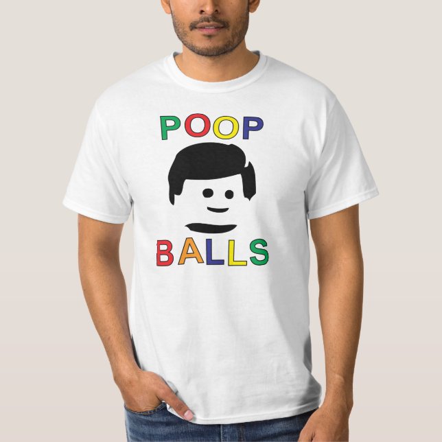 Poopbollar T Shirt (Framsida)