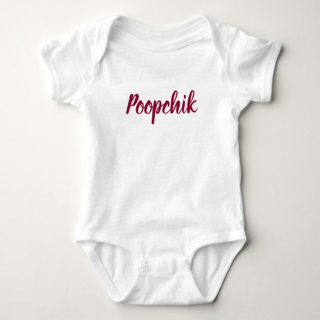 Poopchik Ukrainska Baby Romper från Baba T Shirt (Framsida)