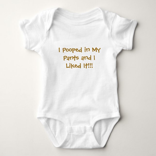 Pooped i byxor tee (Framsida)