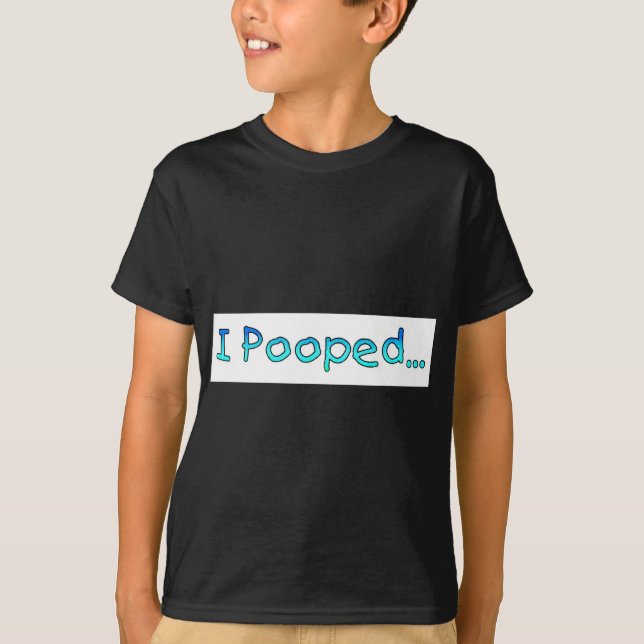 pooped tee shirt (Framsida)