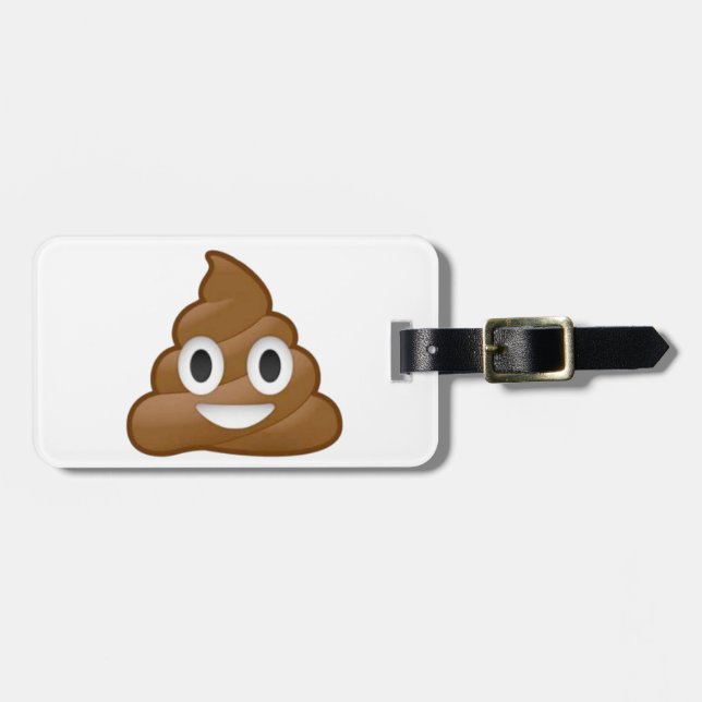 Poopemoji Bagagebricka (Horisontell Framsida)