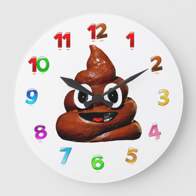 Poopemoji Stor Klocka (Framsida)