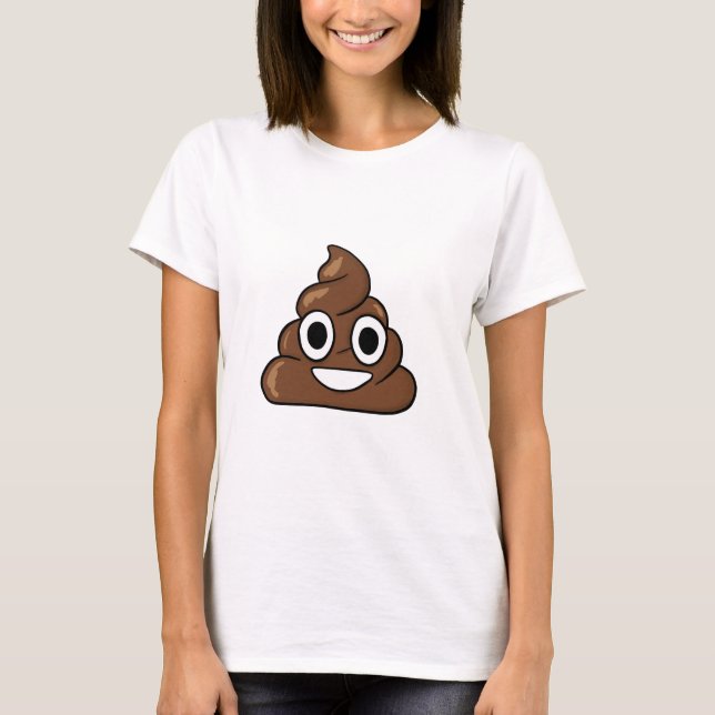 PoopEmoji T-tröja T Shirt (Framsida)