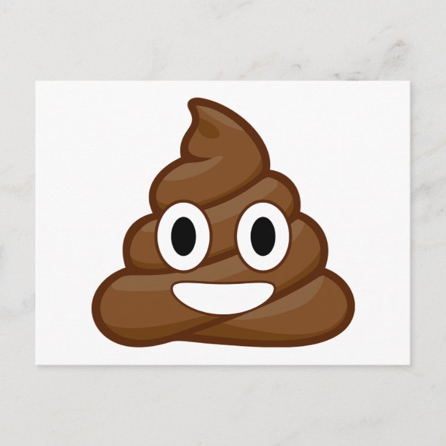 poopemoji vykort (Framsida)