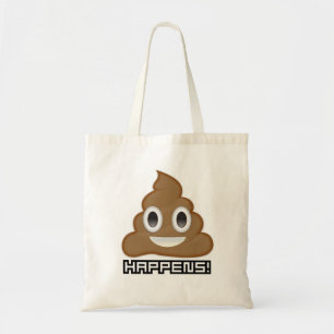 Poopen Emoji händer det precis totot hänger lös Tygkasse