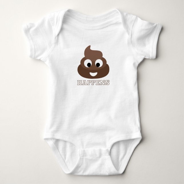 Poopen händer den Emoji babybodysuiten Tröja (Framsida)