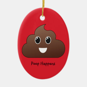 Poopen händer den Emoji prydnaden Julgransprydnad Keramik