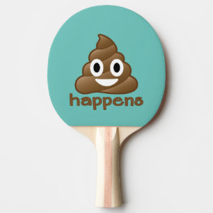 Poopen händer Emoji Pingisracket
