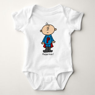 Pooperman baby t shirt
