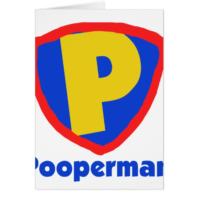 Pooperman Hälsningskort (Framsidan)